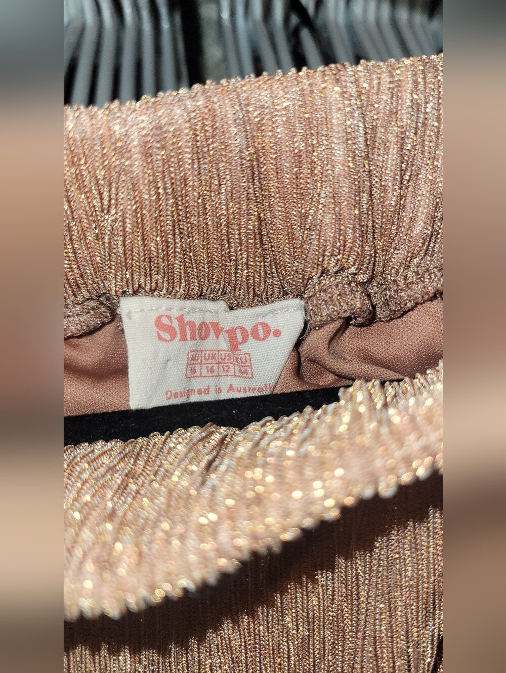 Showpo Metallic Tiered Ruffle Layered Maxi Skirt - Picture 4 of 4